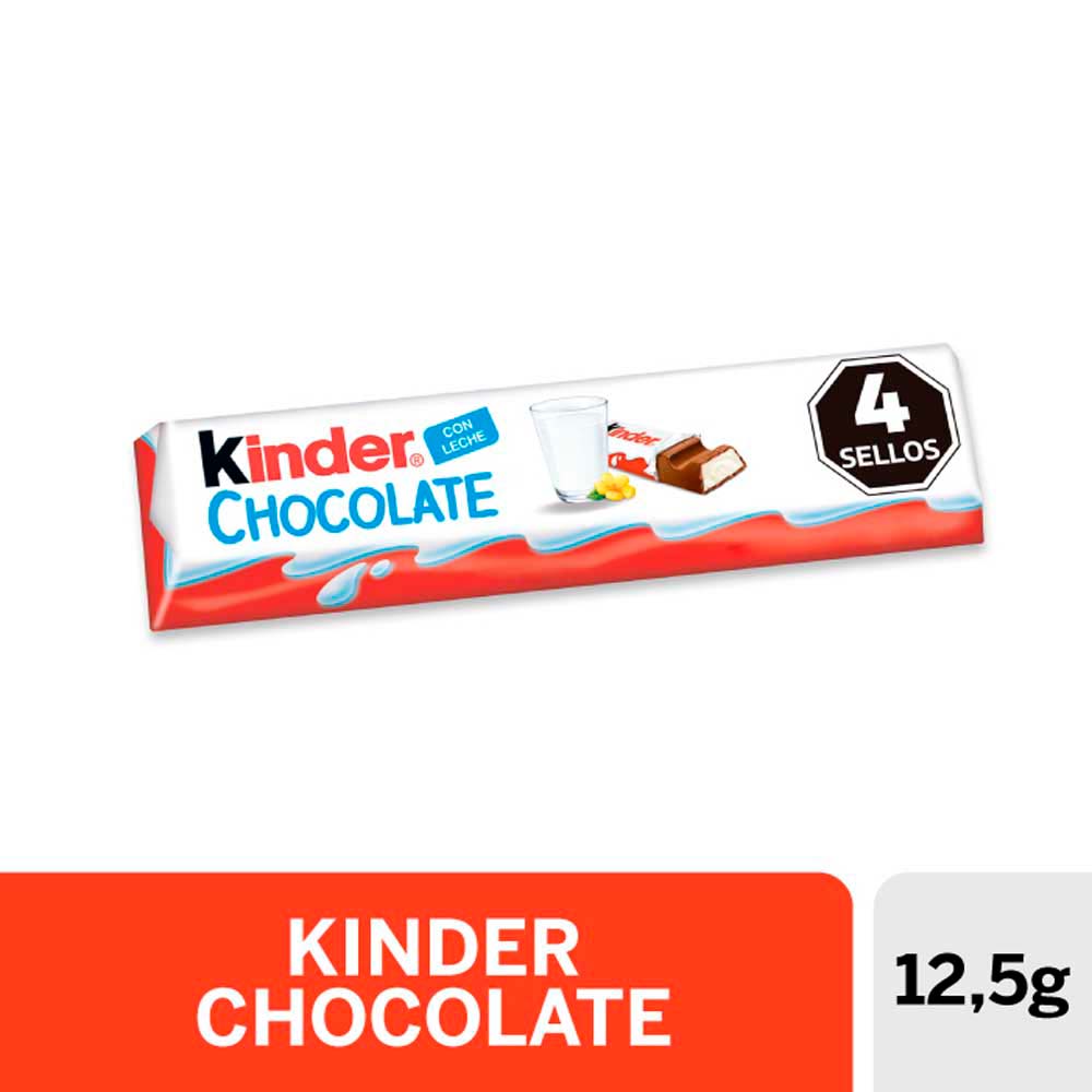 Chocolate Sabor Leche 12,5 Grs Kinder