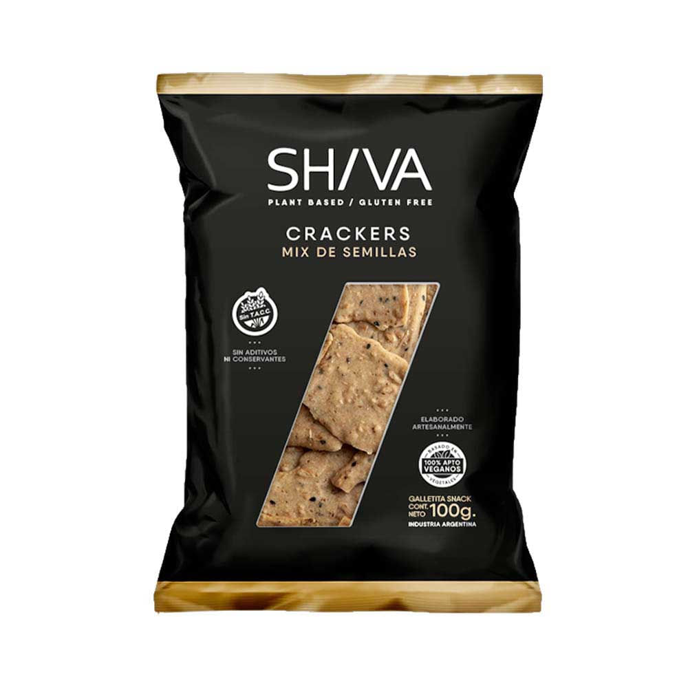 Galletitas Snacks Sabor Mix de Semillas 100 Grs Shiva