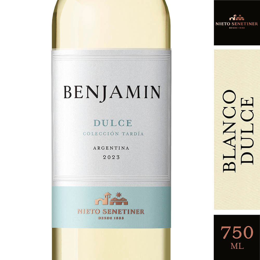 Vino Blanco Dulce Tardío 750 Ml Benjamin