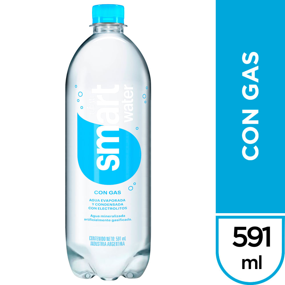Agua con Gas 591 Cc Smart Water