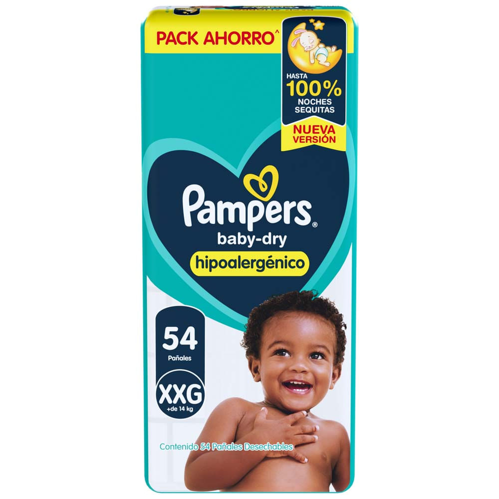 Pañales Babydry Xxg X 54 Un Pampers