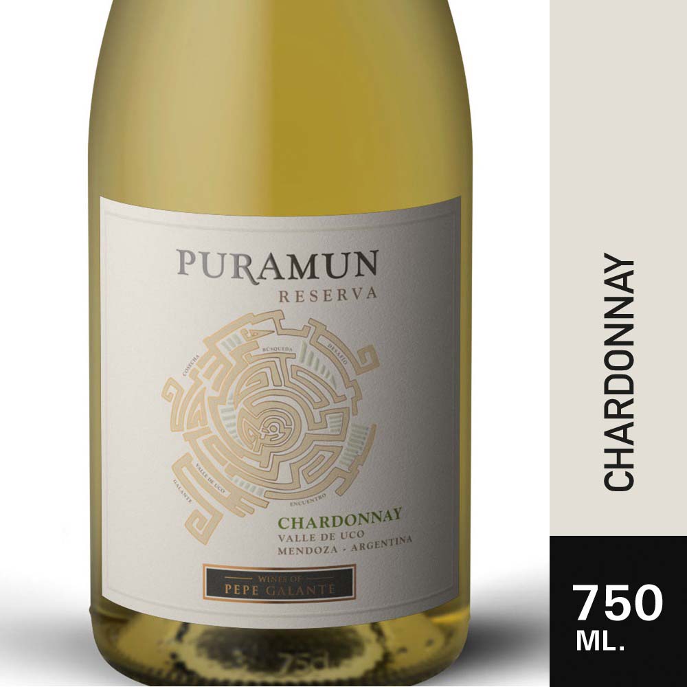 Vino Chardonnay Reserva 750 Ml Puramun