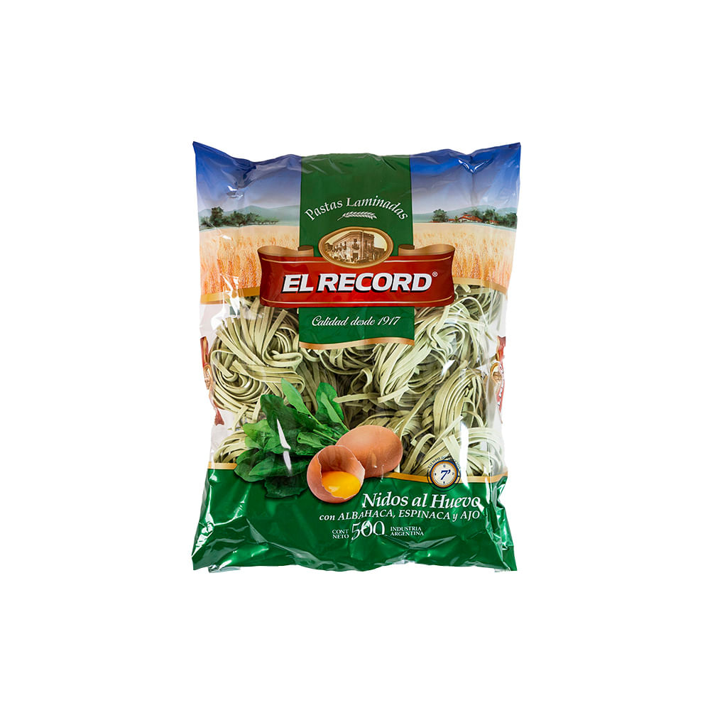 Fideos El Record Nido Hv/esp/al/aj X500g