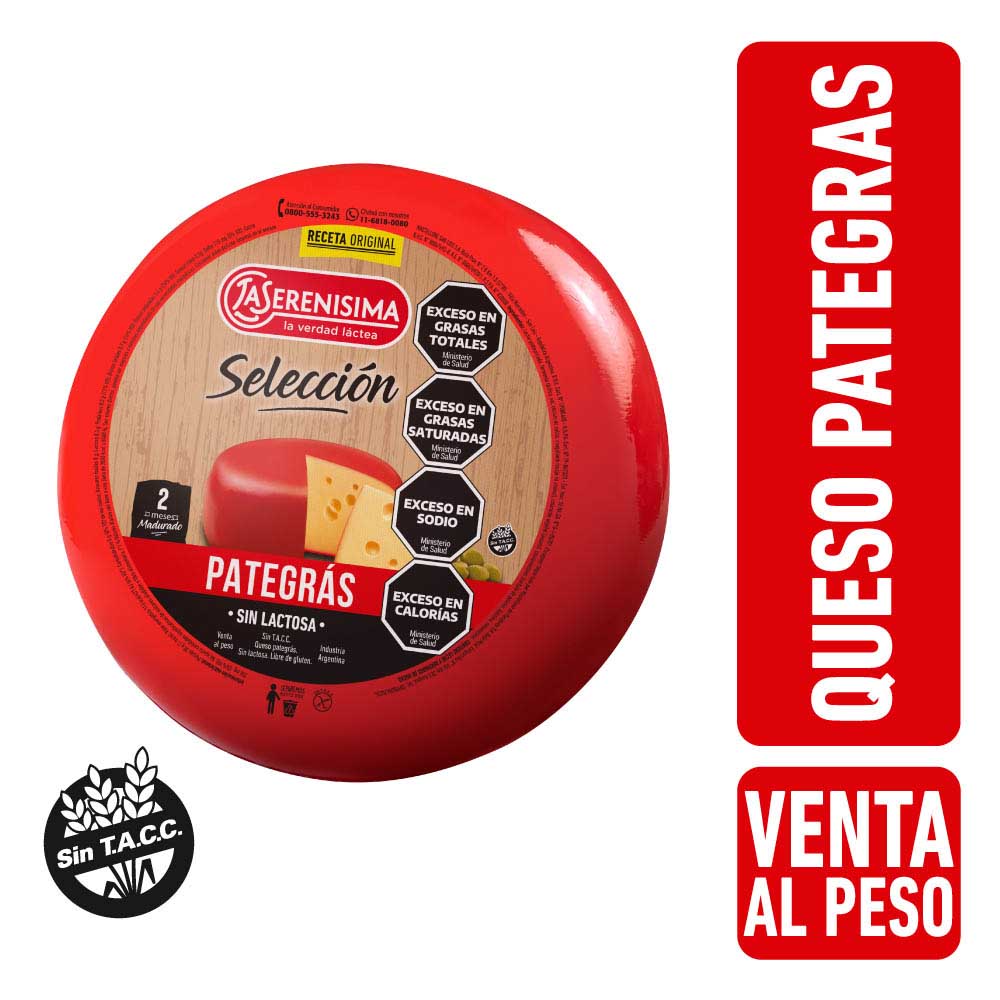 Queso Pategrás x 1 Kg La Serenisima