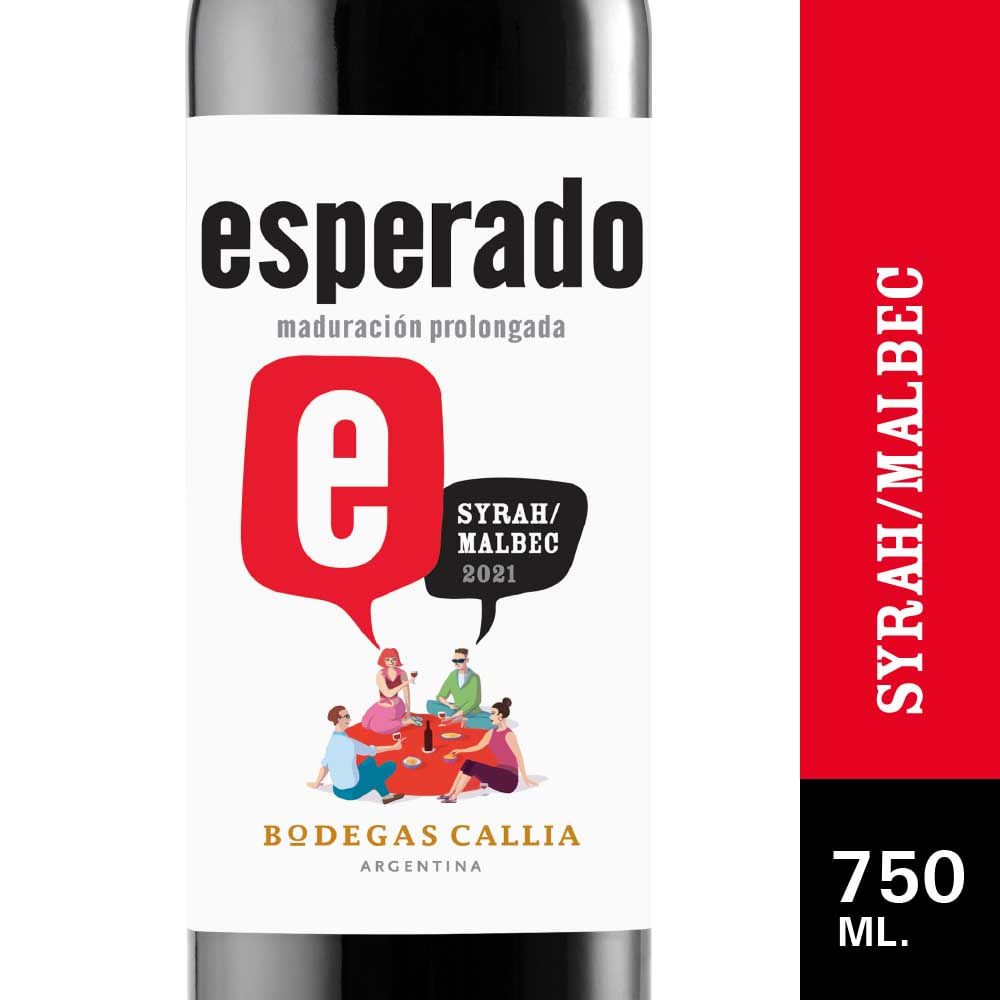 Vino Tinto Syrah y Malbec 750 Ml Callia