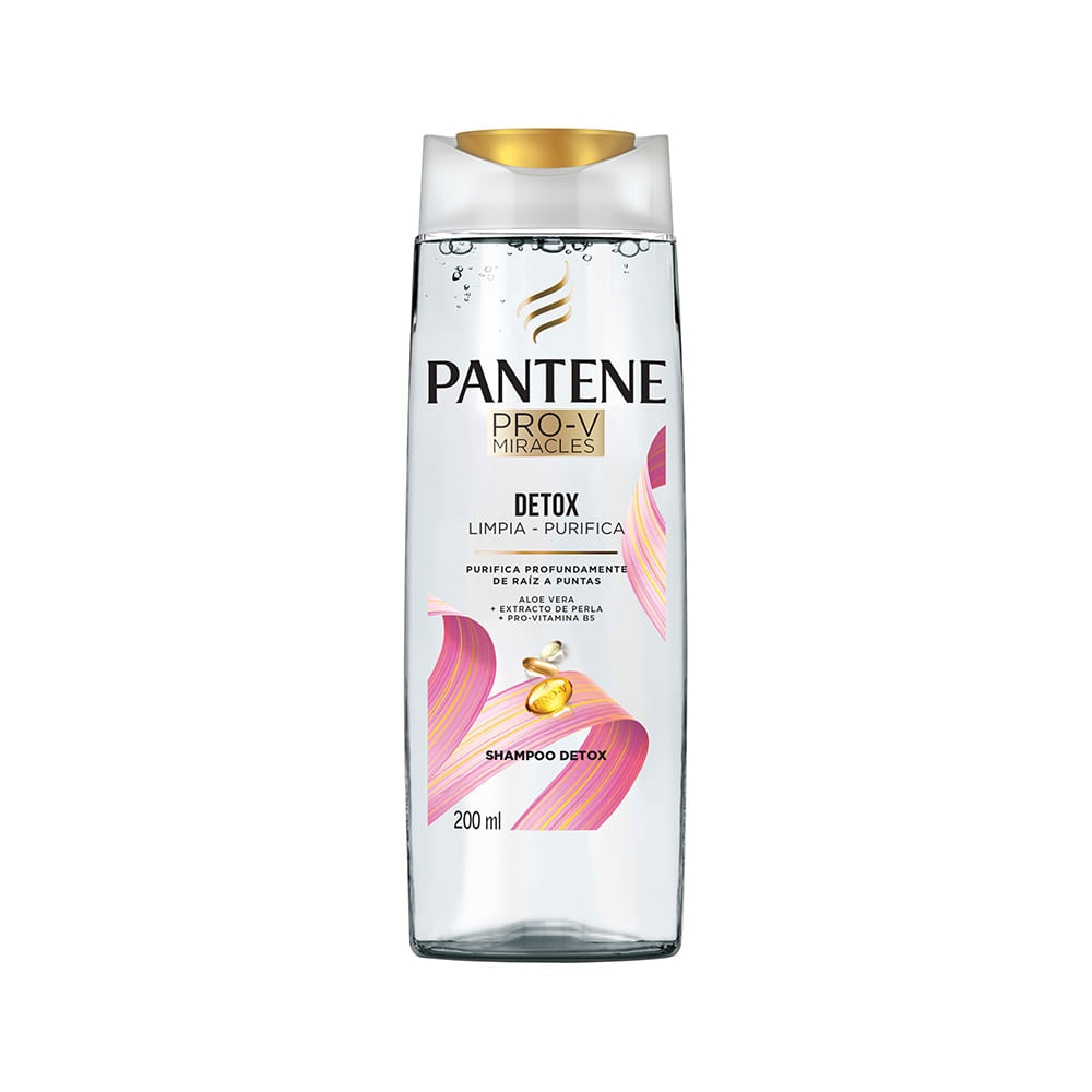 Shampoo Detox Limpia y Purifica 200 Ml Pantene
