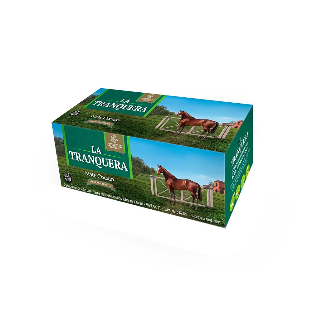 Mate Cocido Sabor Tradicional 62.5 Grs x 25 Un La Tranquera