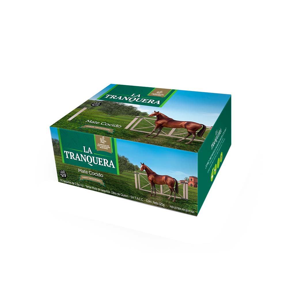 Mate Cocido Sabor Tradicional 125 Grs x 50 Un La Tranquera