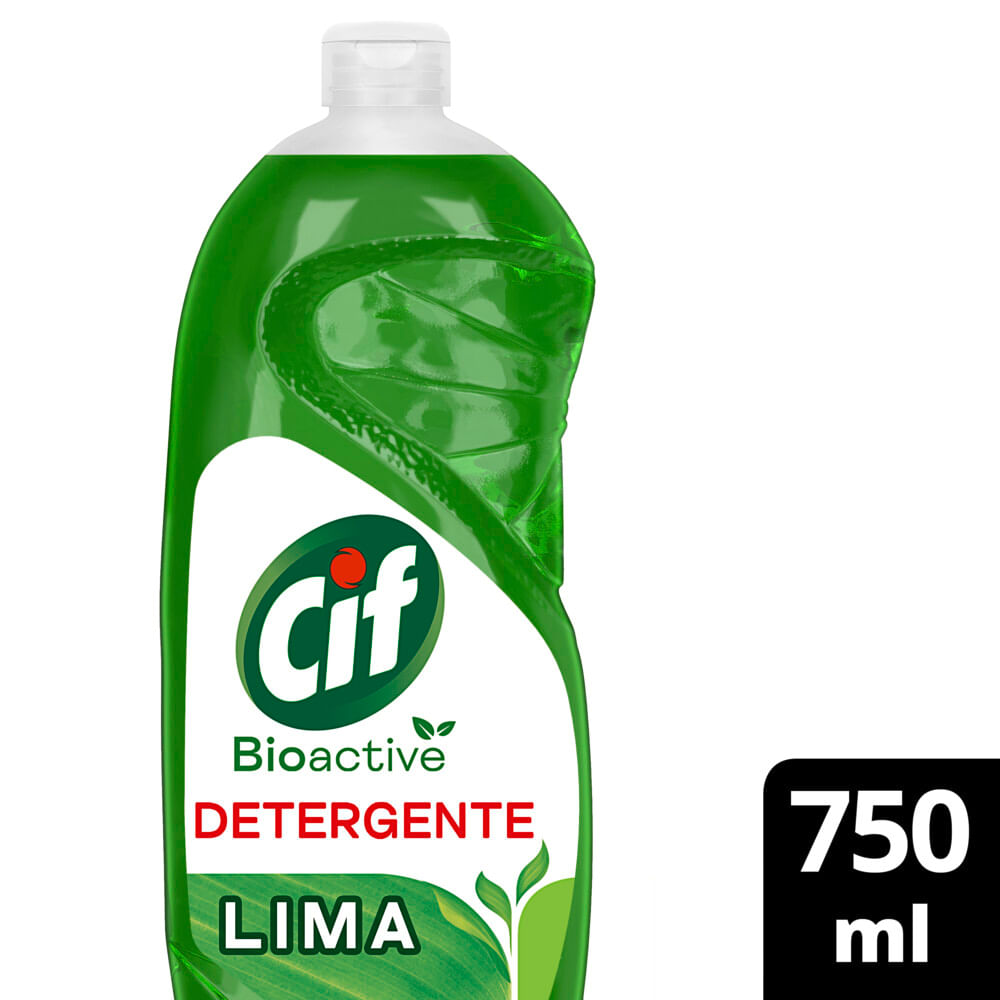 Detergente para Lavavajillas Bioactive Lima 750 Ml Cif
