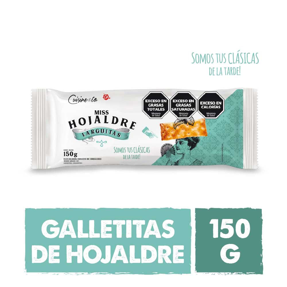 Galletitas Hojaldre Larguitas 150 Grs Cuisine & Co