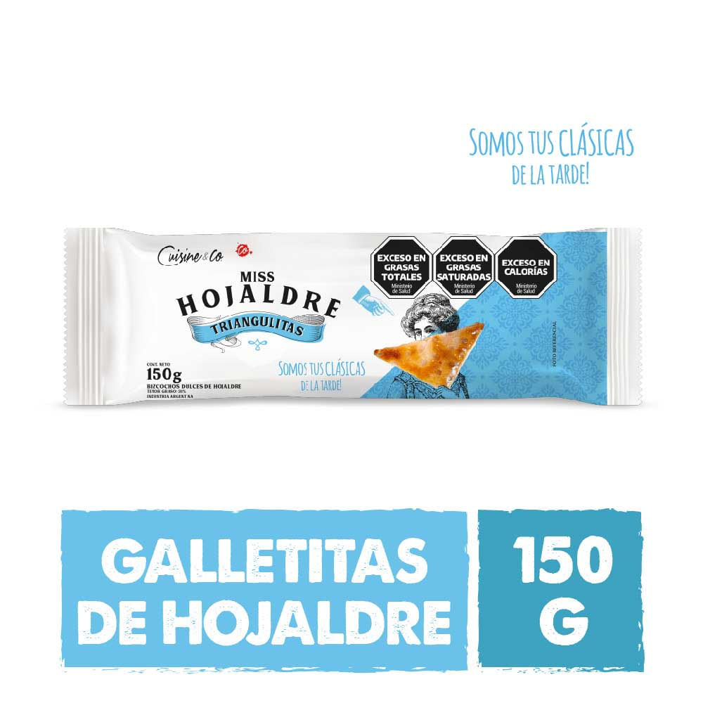 Galletitas Hojaldre Triangulitas 150 Grs Cuisine & Co