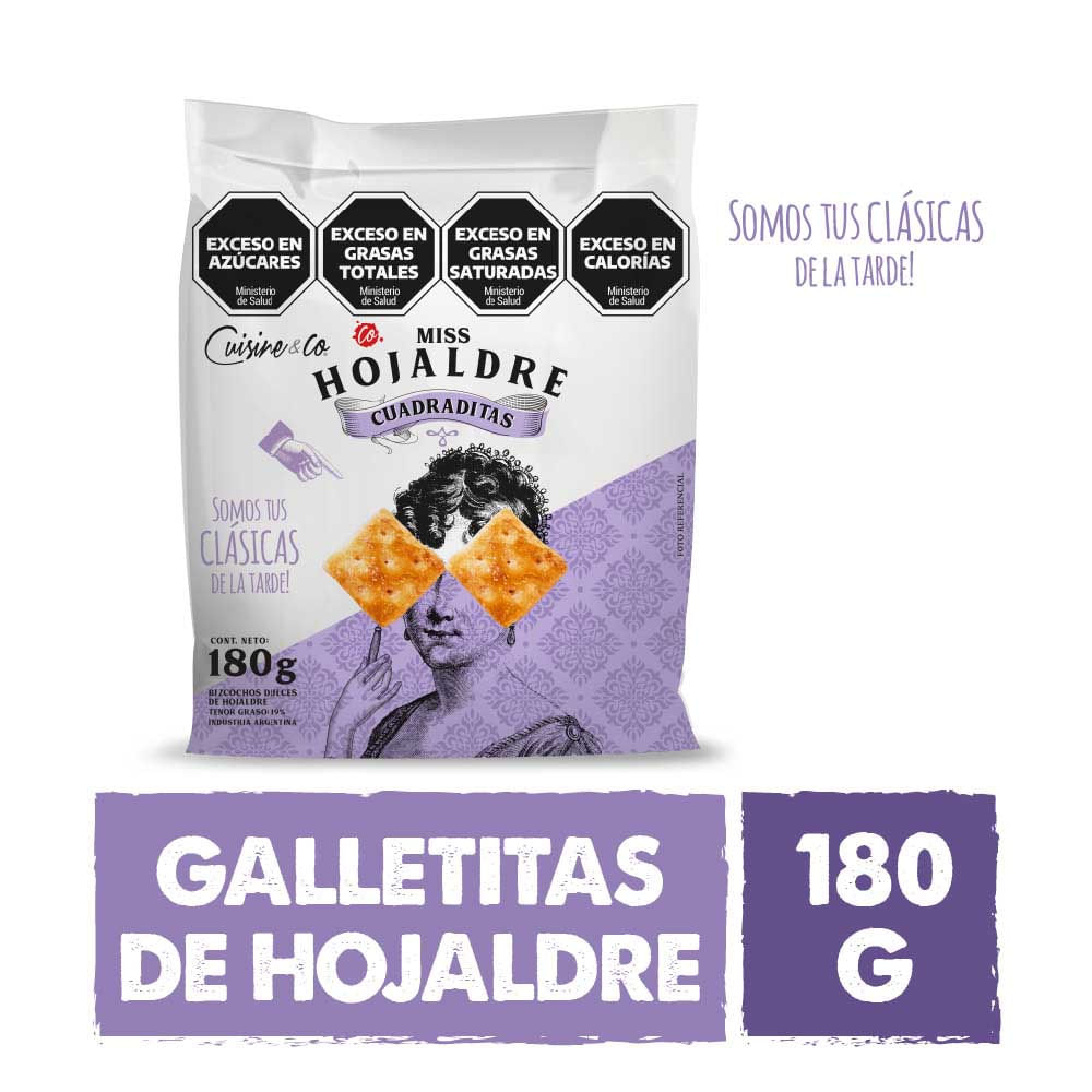 Galletitas de Hojaldre Cuadraditas 180 Grs Cuisine & Co