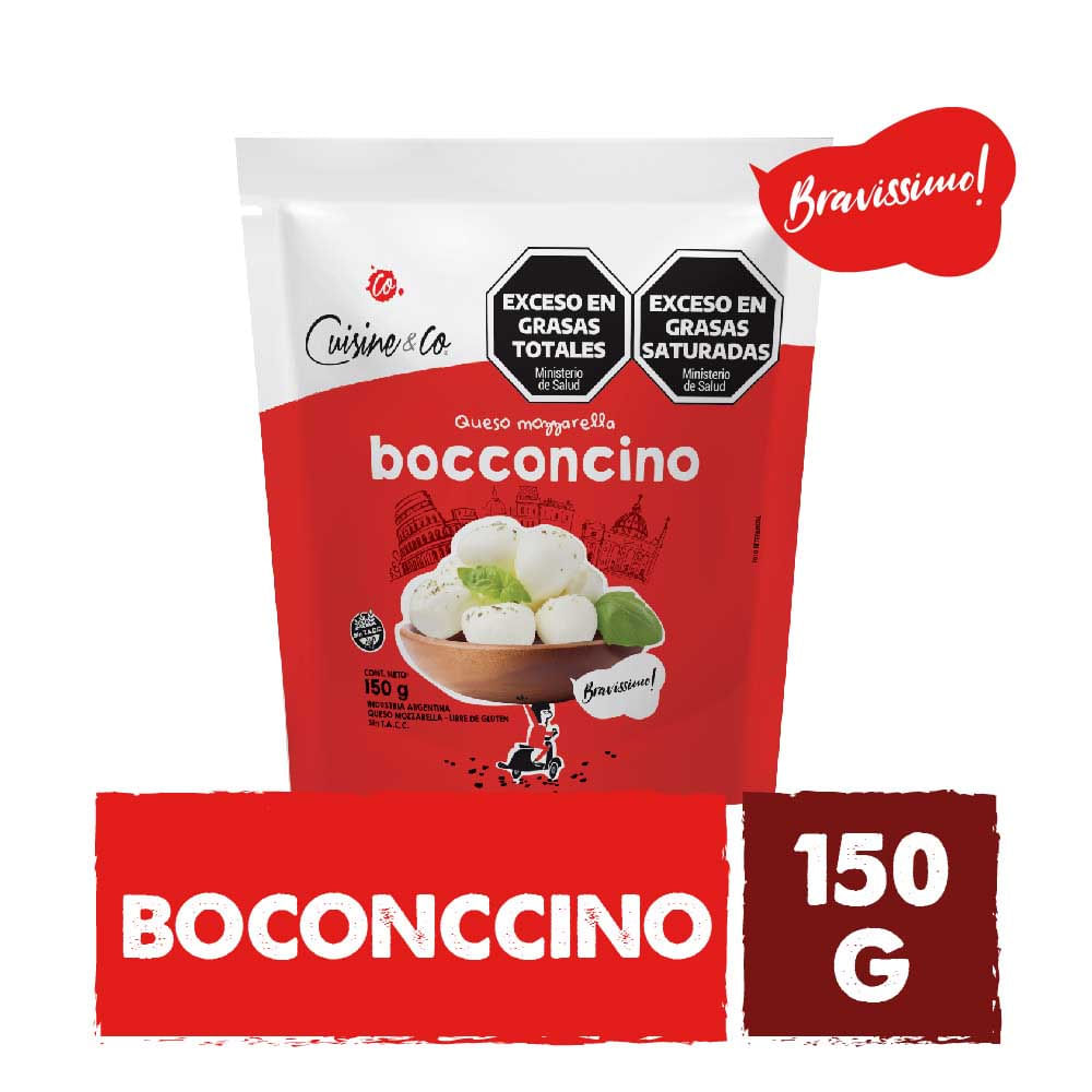 Queso Muzzarella Bocconcino Individual 0.150 Kg Cuisine & Co