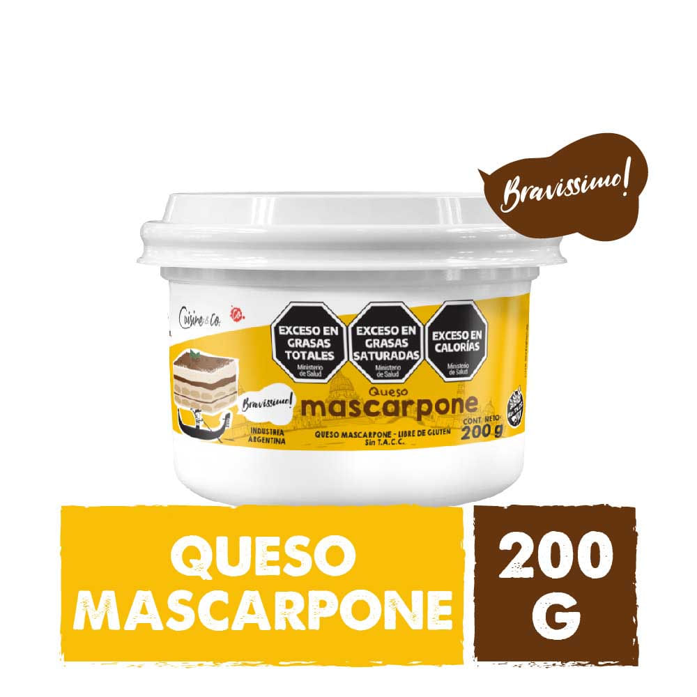 Queso Mascarpone 200 Grs Cuisine & Co
