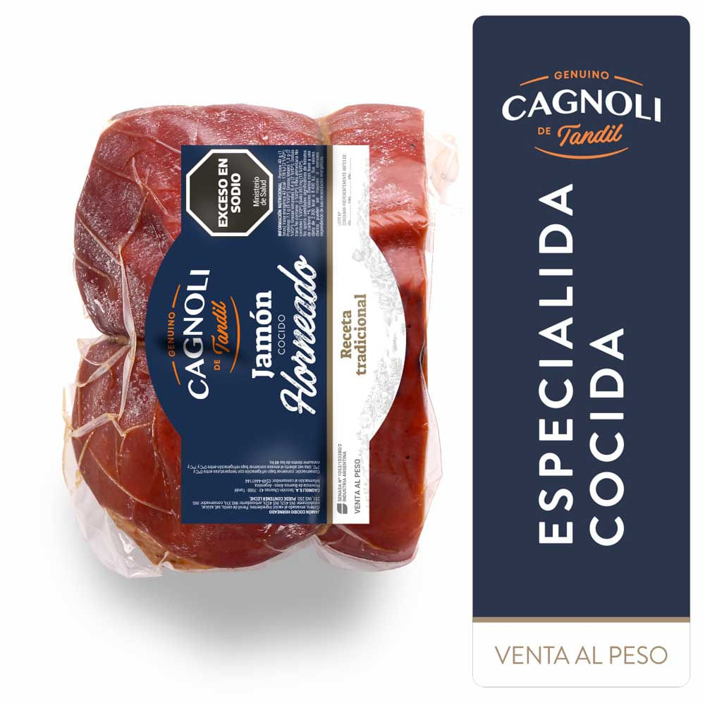 Jamón Cocido Horneado x 1 Kg Cagnoli