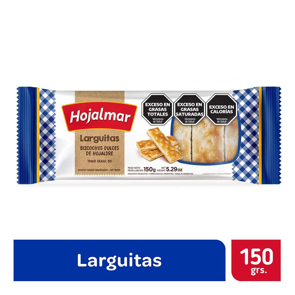 Galletitas Hojalmar Larguitas De Hojaldre 150 Gr