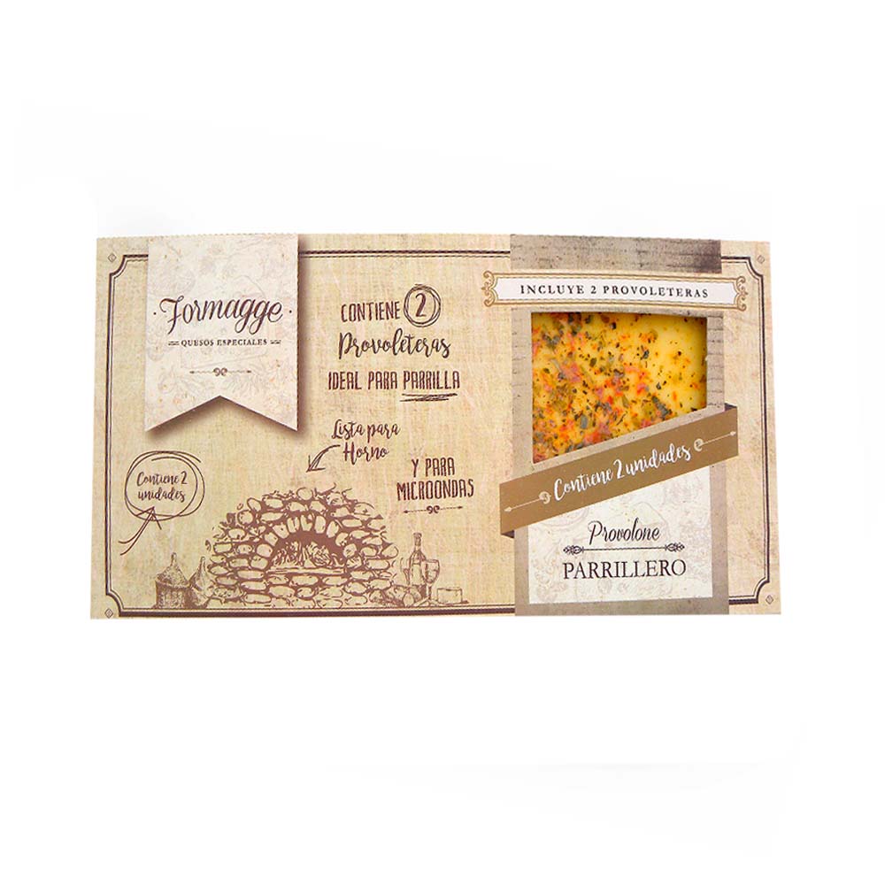 Queso Provolone Parrillero x 0.450 Kg x 2 Un Formagge