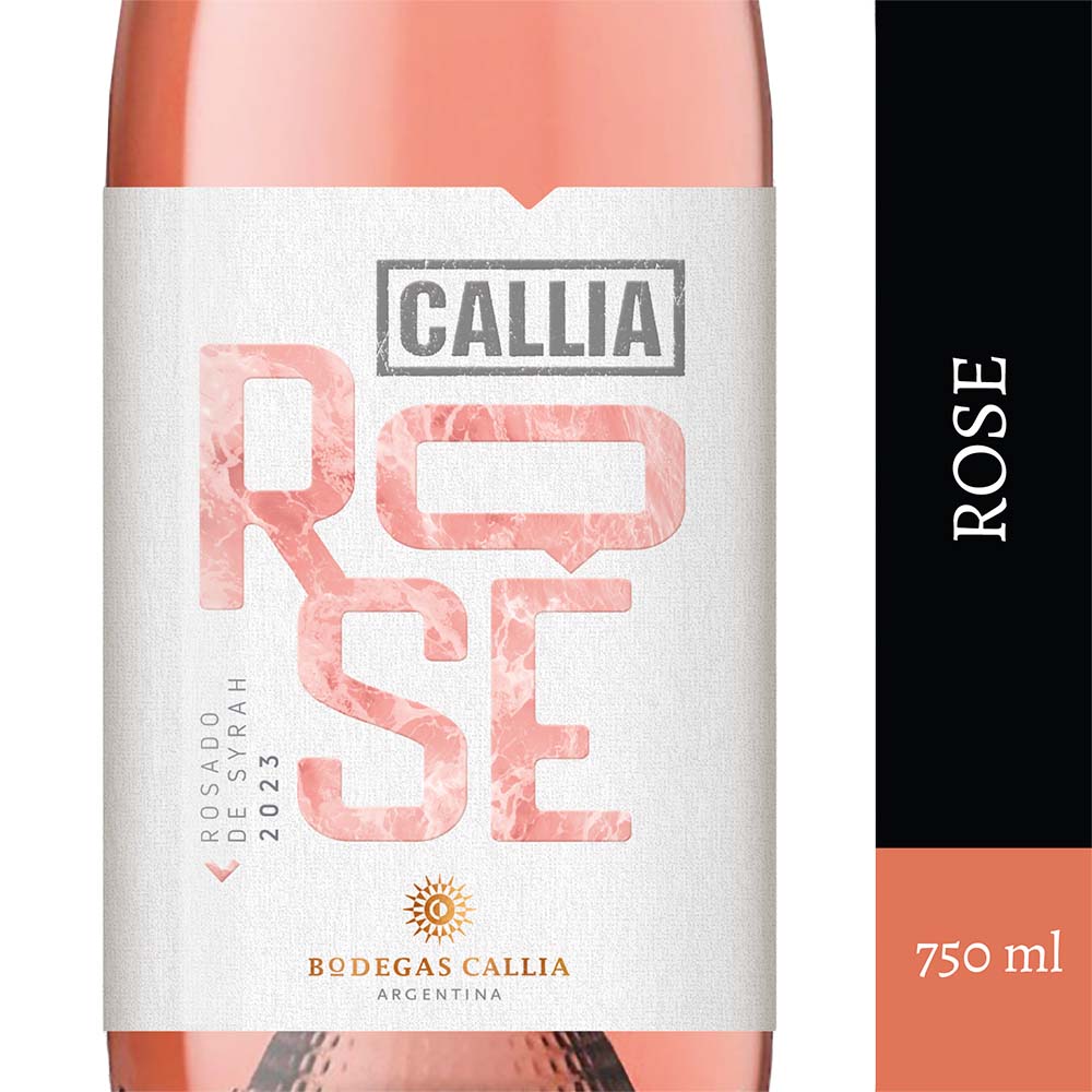 Vino Rosado Syrah 750 Ml Callia