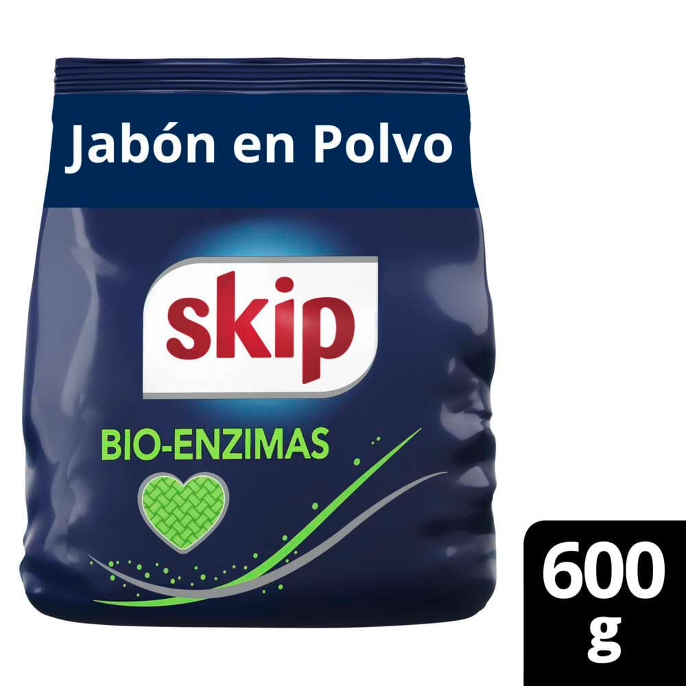 Jabón en Polvo Bio-enzimas Original 600 Grs Skip