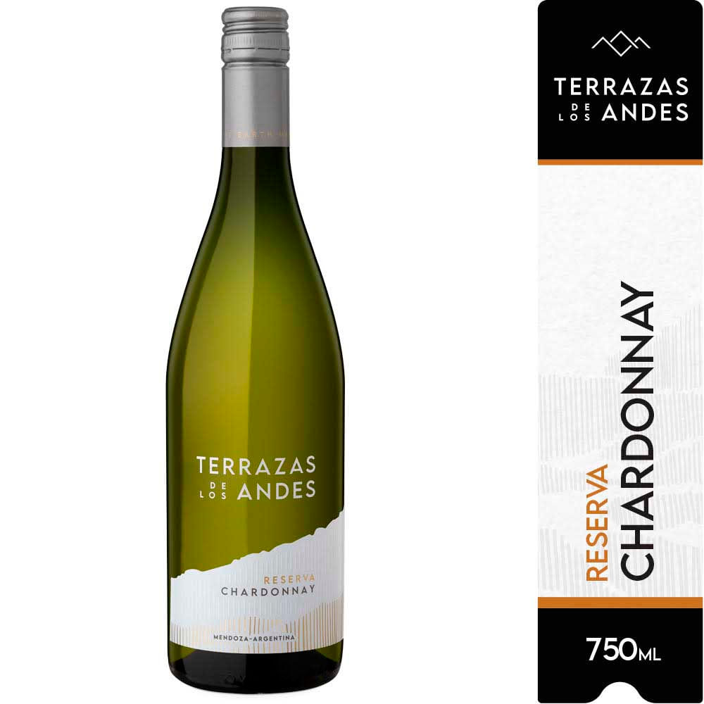 Vino Blanco Chardonnay 750 Ml Terrazas de los Andes