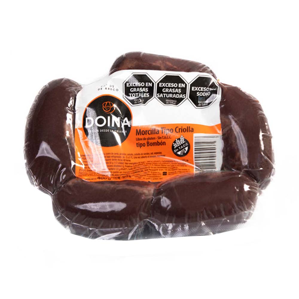 Morcilla Bombón 400 Grs x 4 Un Doina