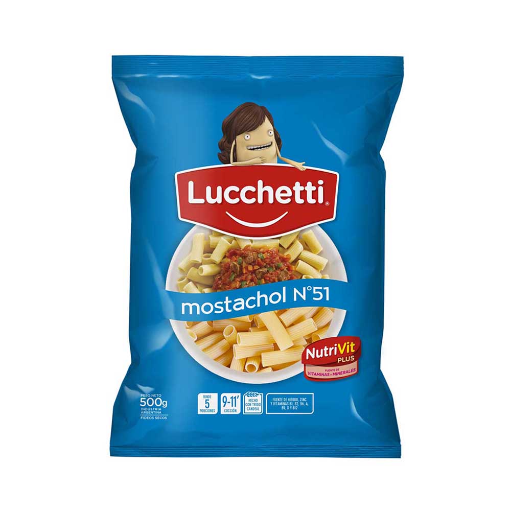 Fideos Mostachol N°51 500 Grs Luchetti