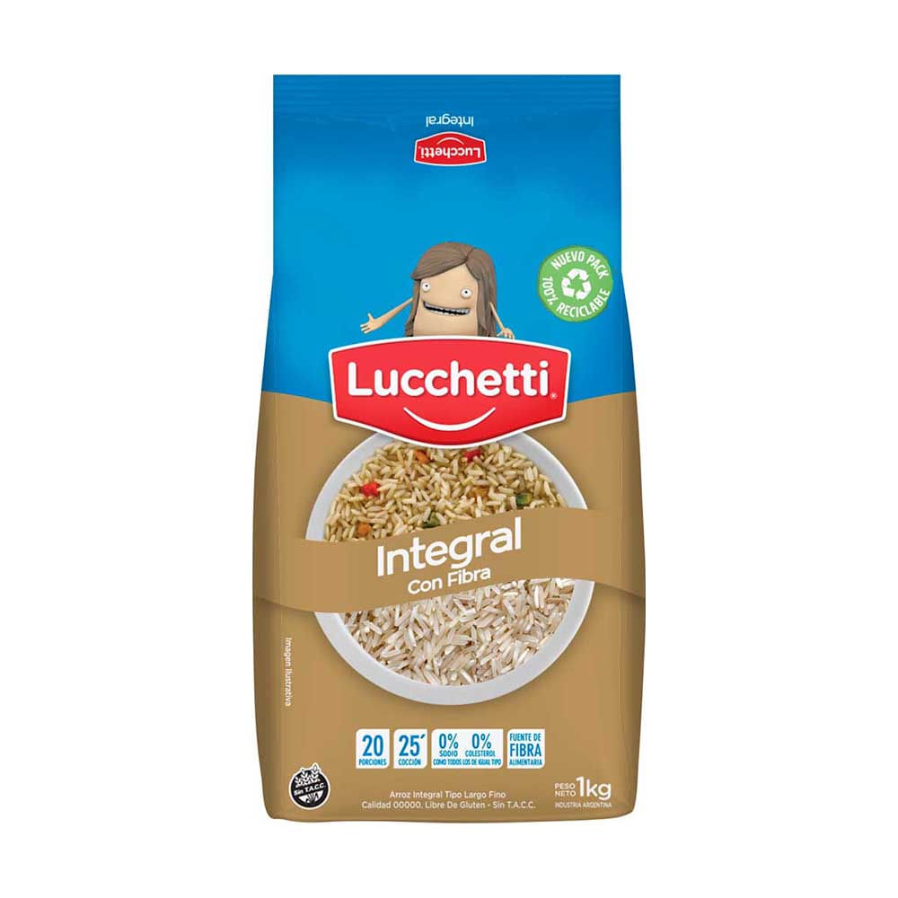 Arroz Luchetti Integral X1kg