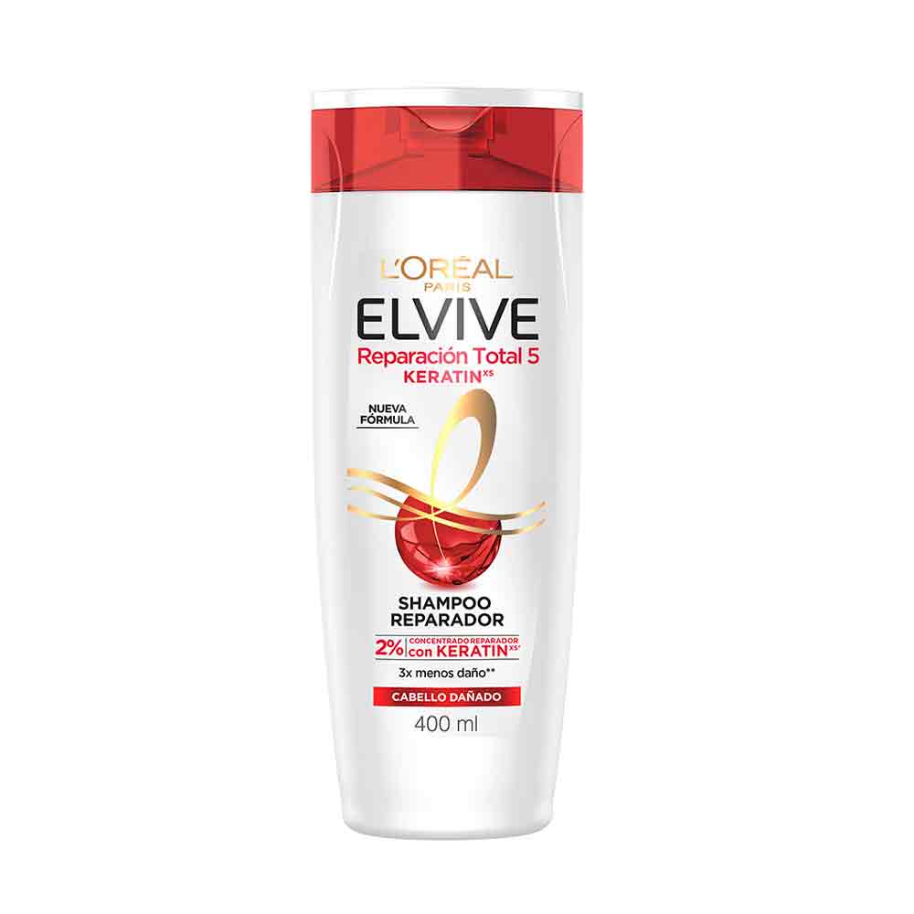Shampoo Reparación Total 5 Keratin 400 Ml Elvive