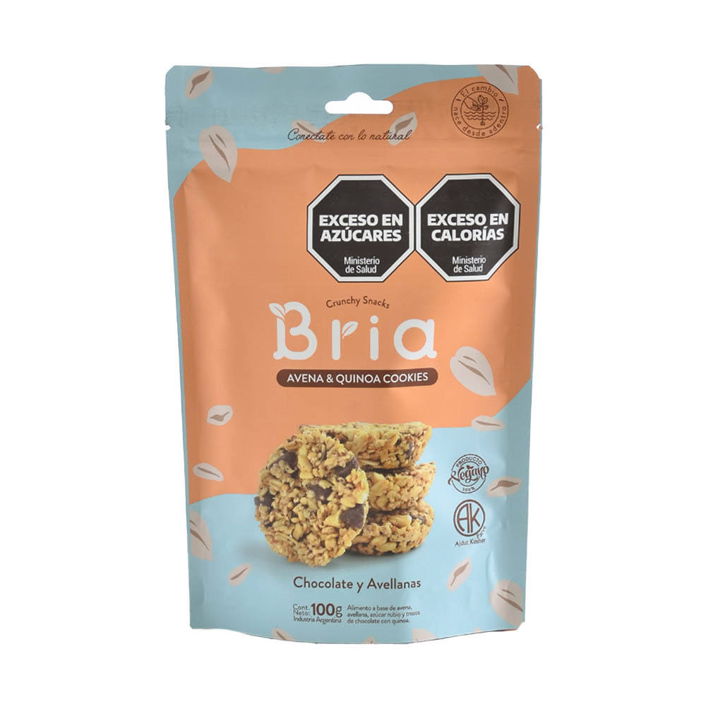 Snack Chocolate Y Avellanas Bria 100 Gr