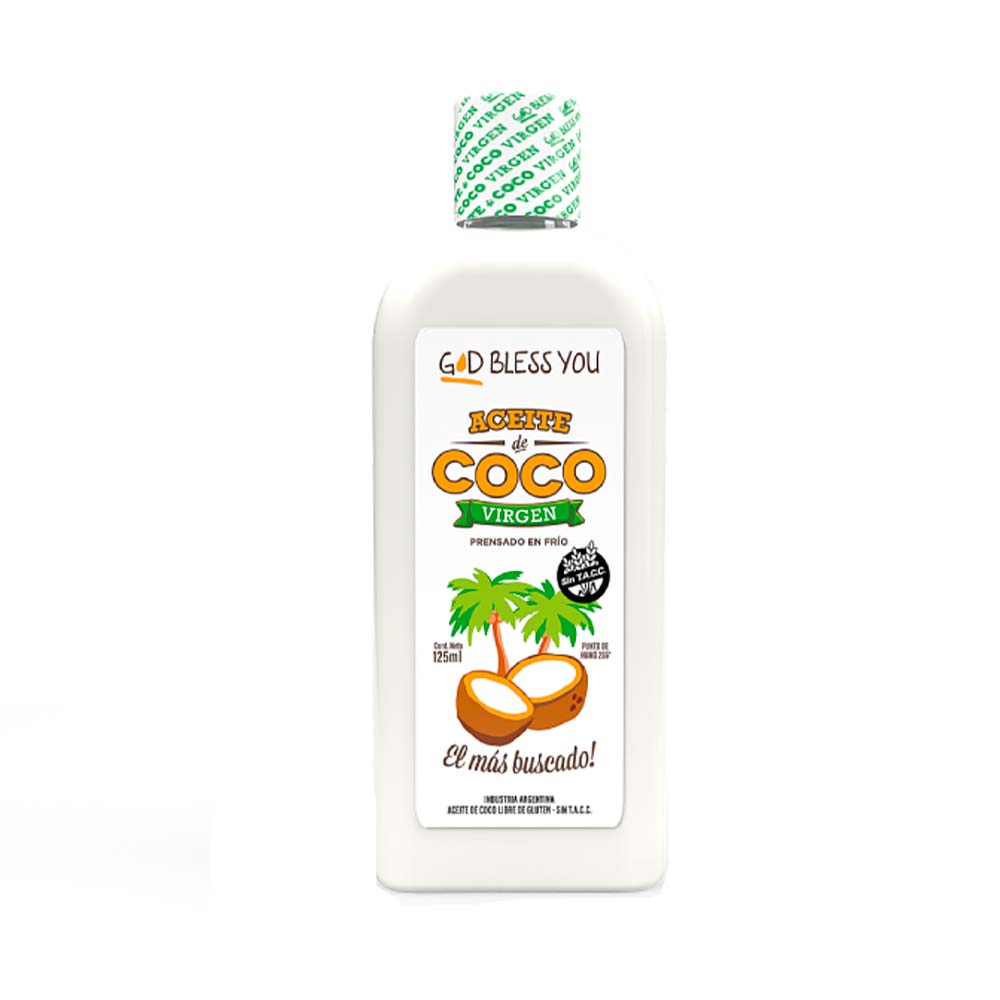 Aceite de Coco Extra Virgen 125 Ml God Bless You