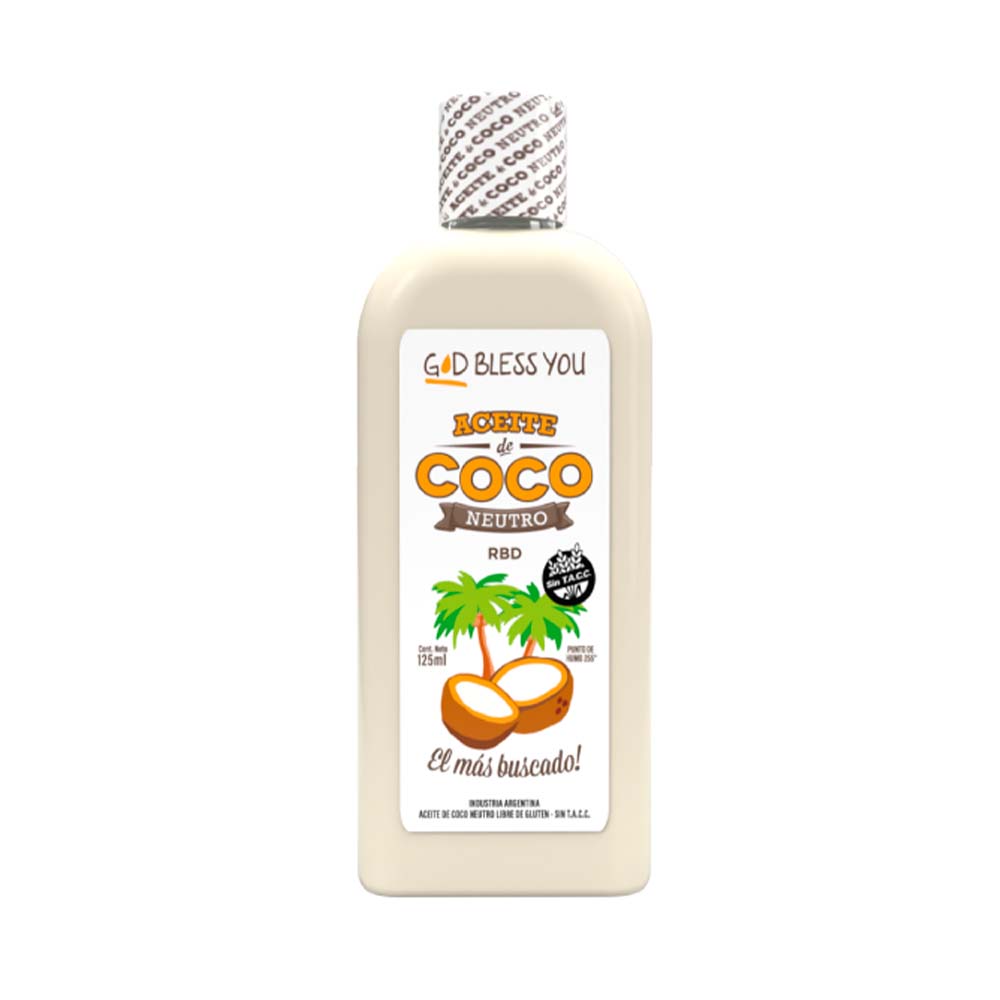 Aceite de Coco Neutro 125 Ml God Bless You