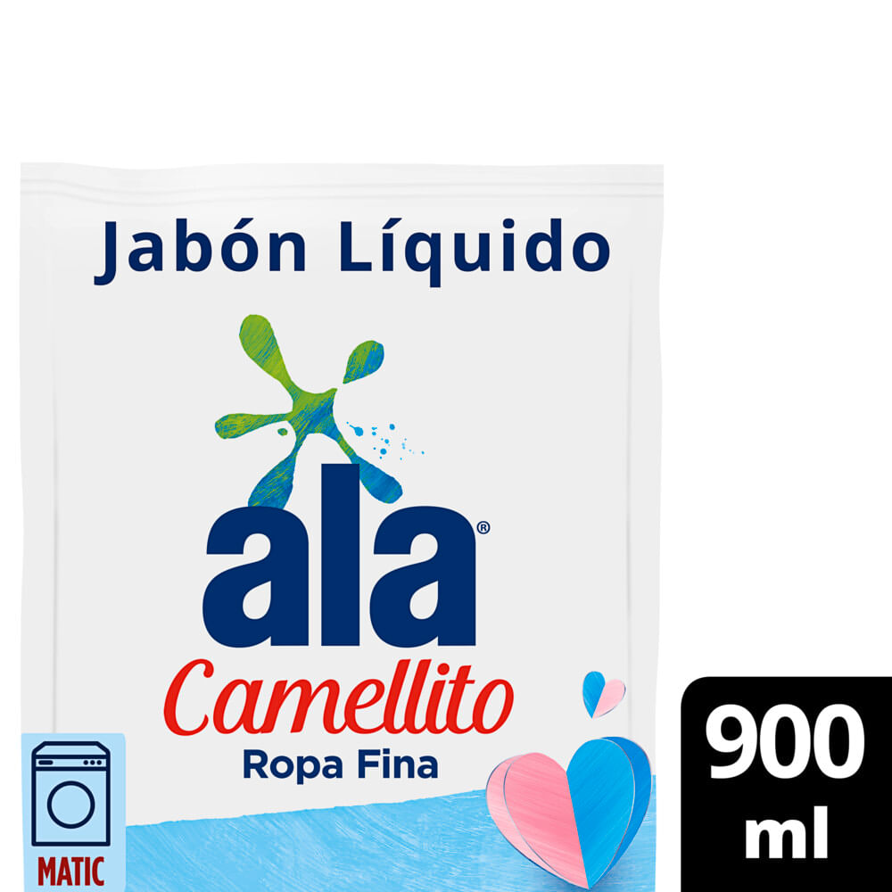 Jabón Liquido Para Ropa Fina Hipoalergenico 900 Ml Doypack Ala Camellito