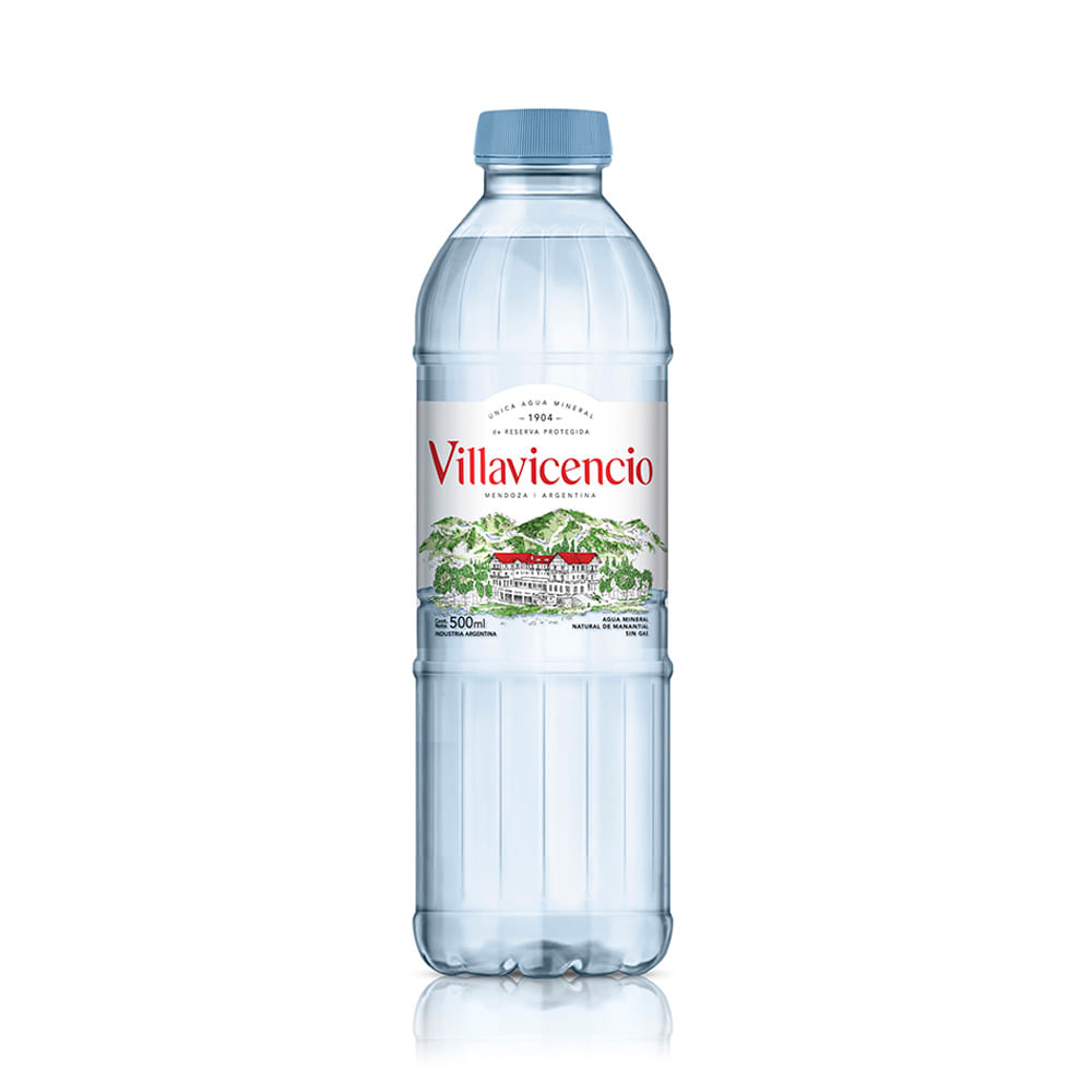 Agua Mineral Sin Gas 500 Ml Villavicencio