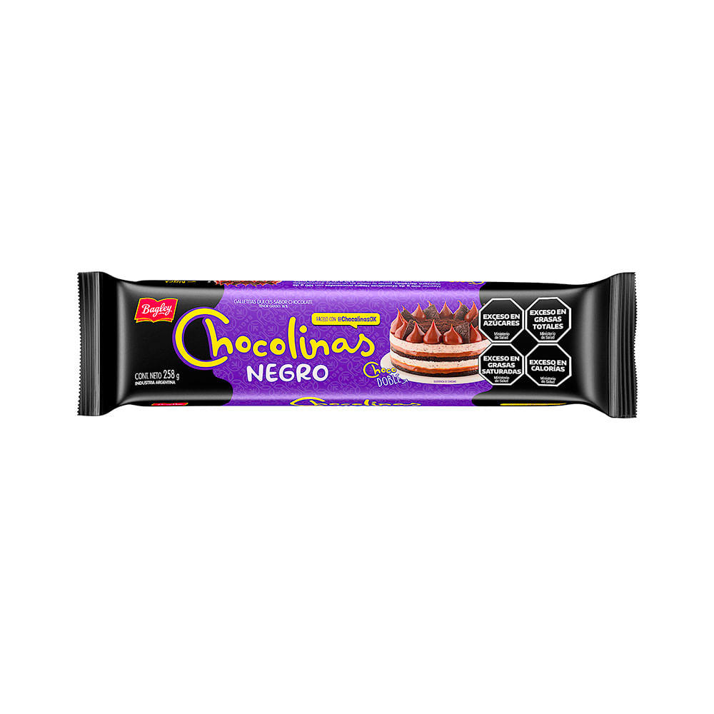 Galletitas Negro Chocolinas 258 Gr