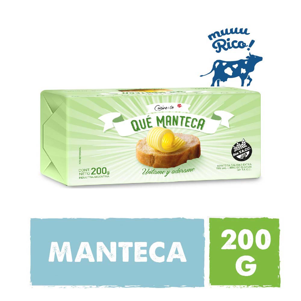 Manteca Sin Sal 200 Grs Cuisine y Co