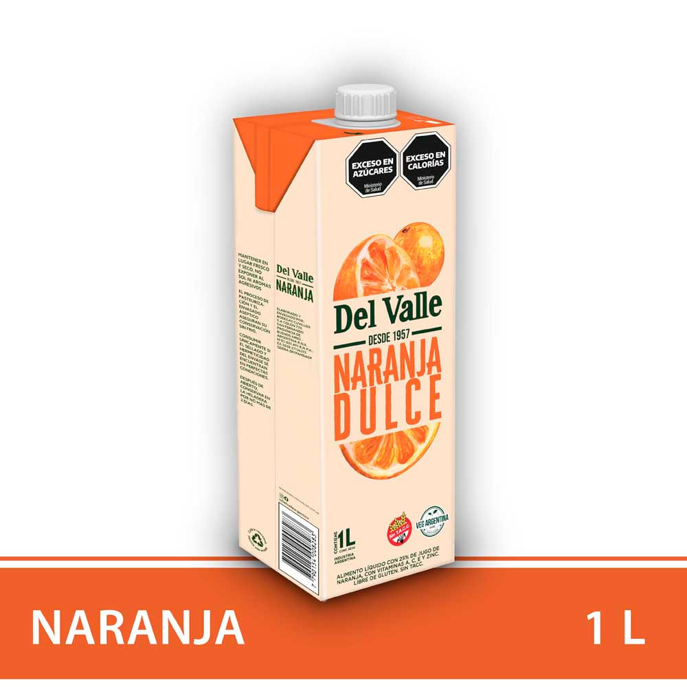 Jugo Sabor Naranja 1 Lts Del Valle
