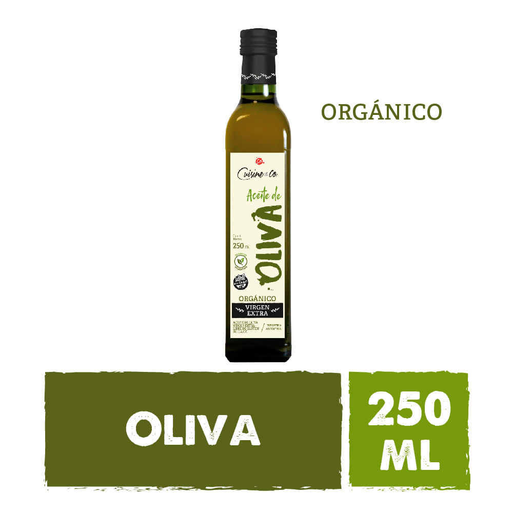 Aceite de Oliva Virgen Extra Orgánico 250 Ml Cuisine y Co