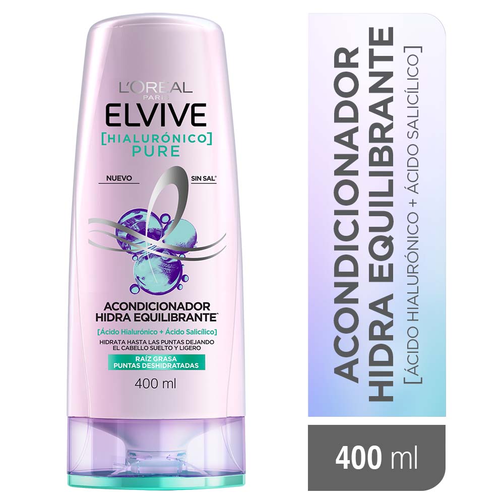 Acondicionador Hialurónico Pure 400 Ml Elvive