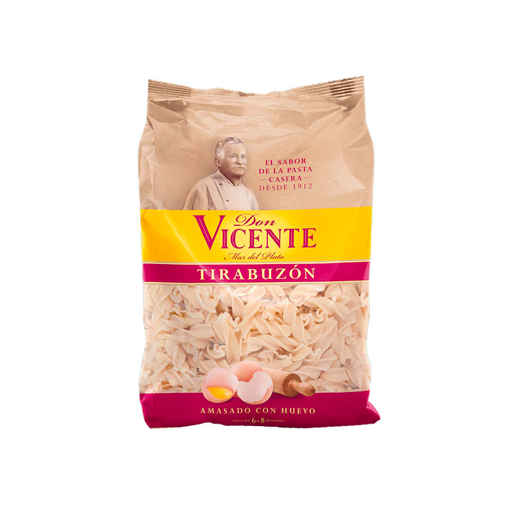 Fideos Tirabuzón al Huevo 500 Grs Don Vicente