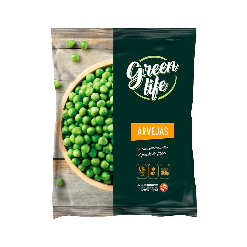 Arvejas Congeladas 350 Grs Green Life