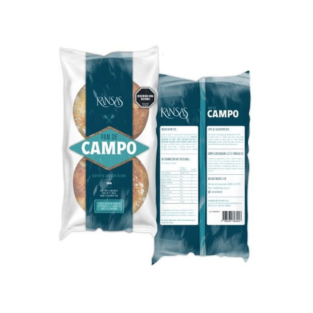 Pan de Campo 340 Grs x 2 Un Kansas