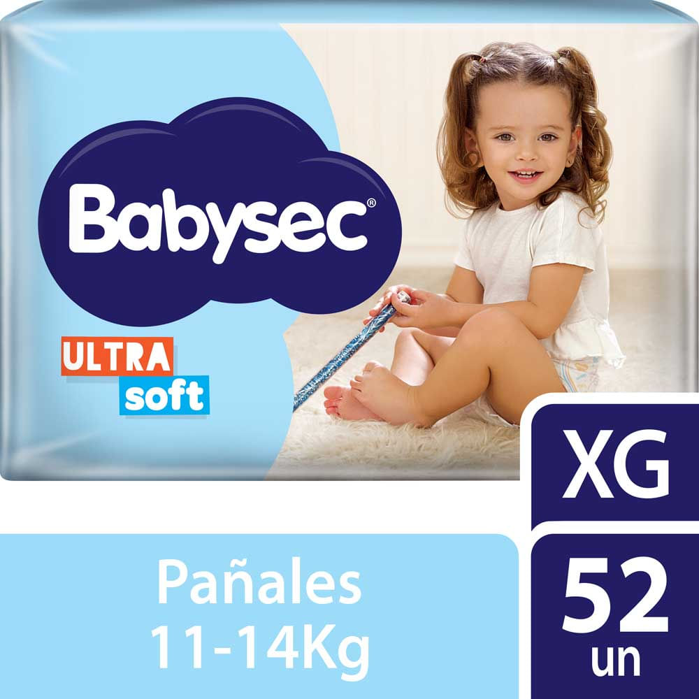 Pañales Ultrasoft XG x 52 Un Babysec