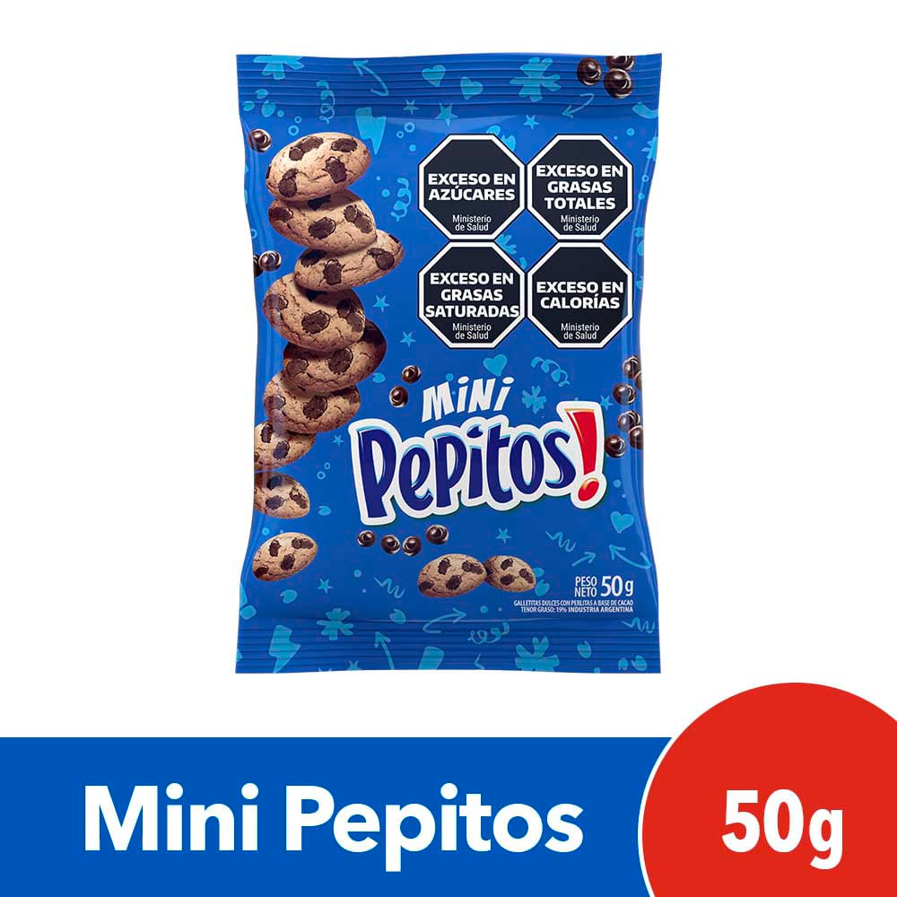 Galletas Secas Sabor Chips de Chocolate 50 Grs Pepitos