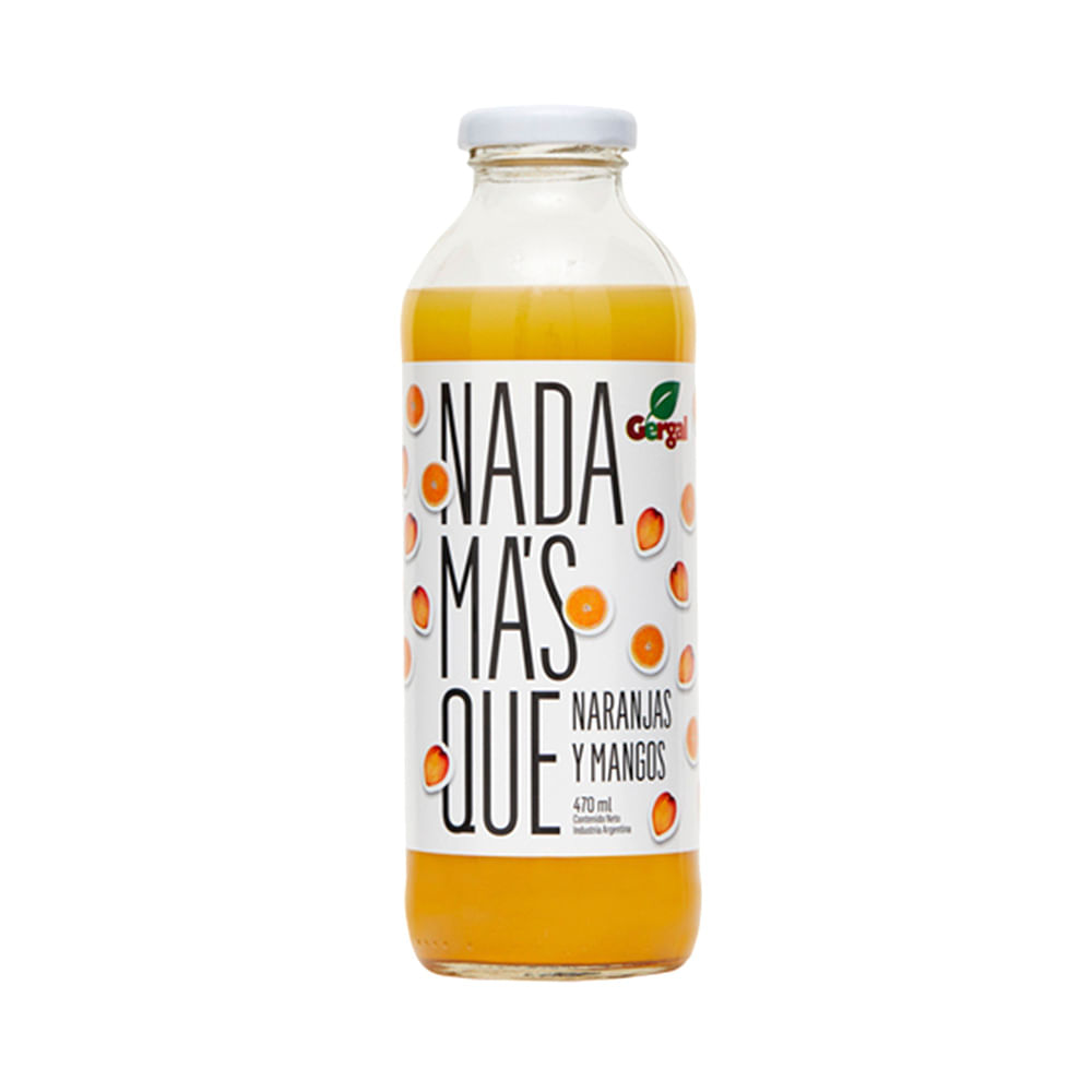 Jugo Sabor Naranja y Mango 470 Ml Nada Mas Que