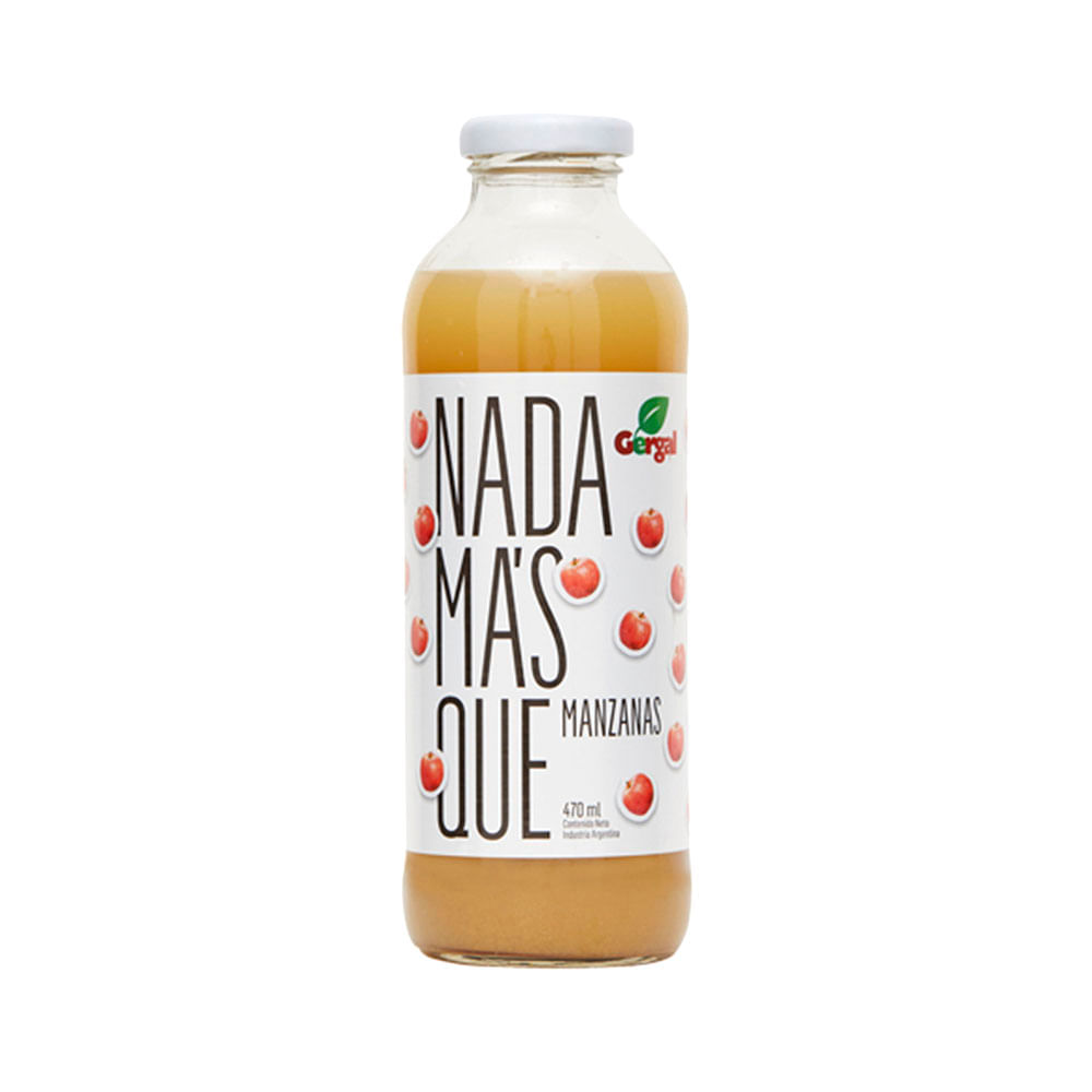 Jugo Natural Sabor Manzana 470 Ml Nada Mas Que