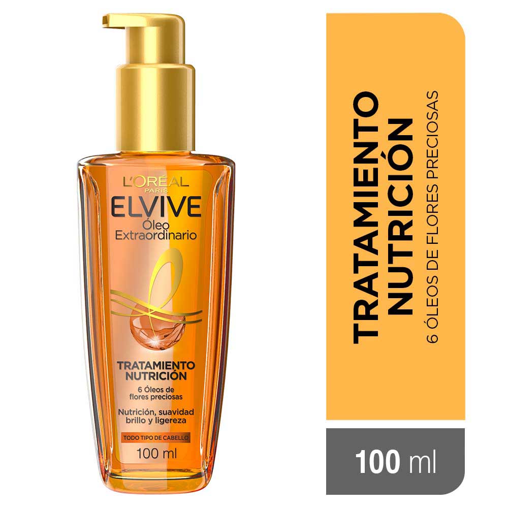 Aceite para el Pelo Óleo Extraordinario Nutrición 100 Ml Elvive