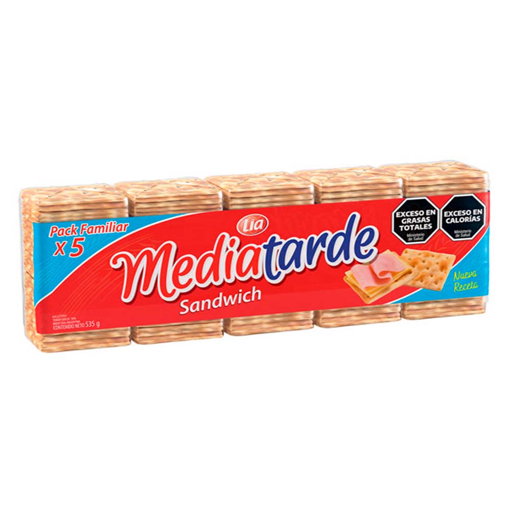 Galletitas de Agua Clásica 535 Grs x 5 Un Media Tarde