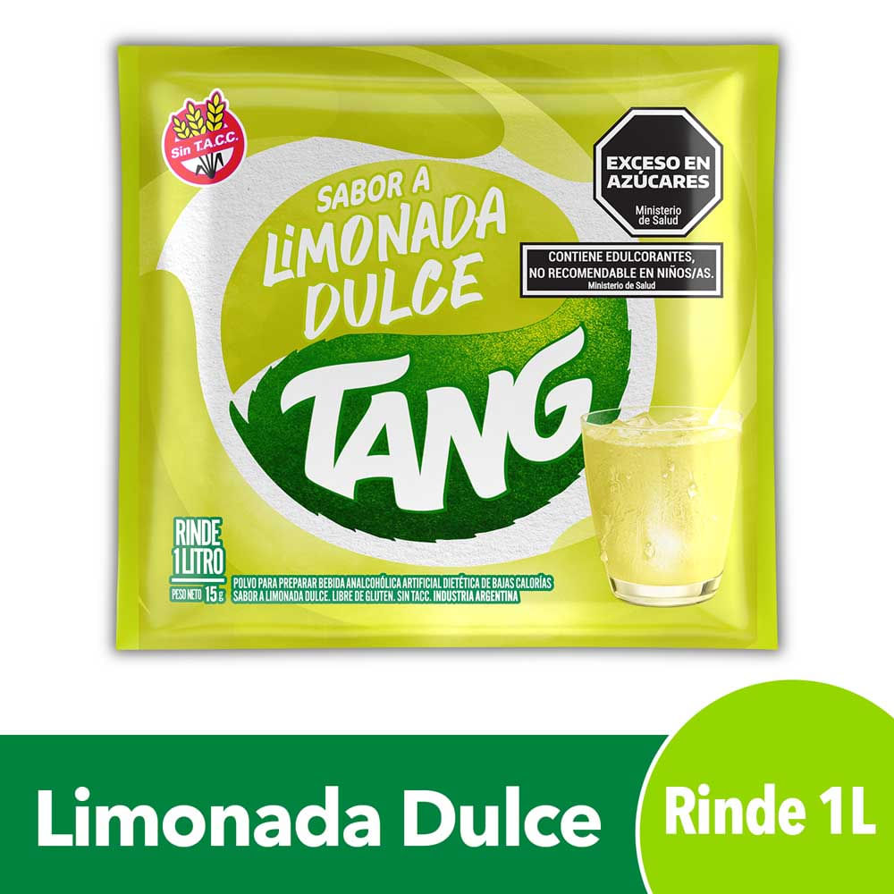 Jugo en Polvo Sabor Limón Dulce 15 Grs Tang
