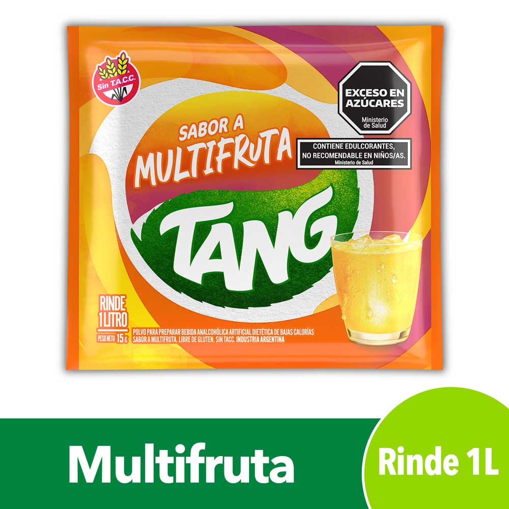 Jugo en Polvo Sabor Multifruta 15 Grs Tang