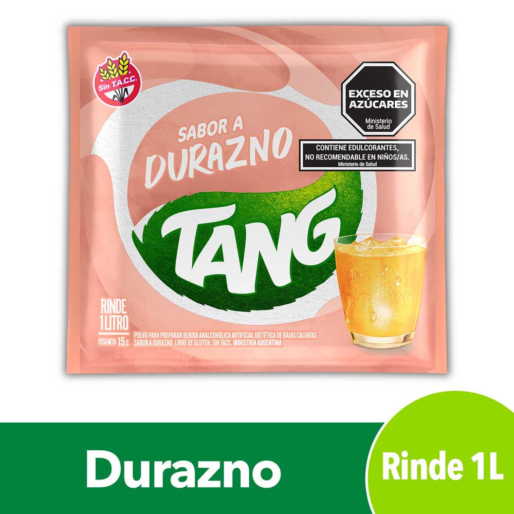 Jugo en Polvo Sabor Durazno 15 Grs Tang
